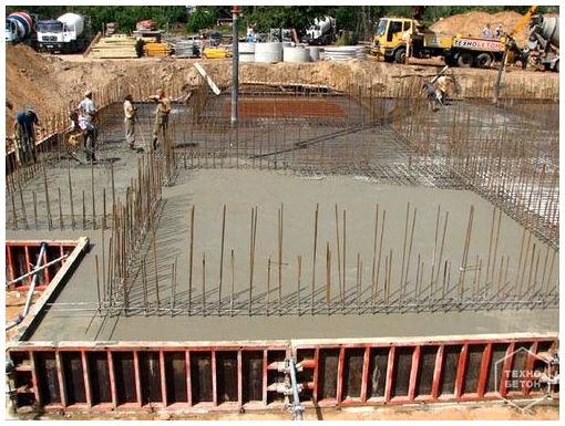Применение бетона в строительных работах
